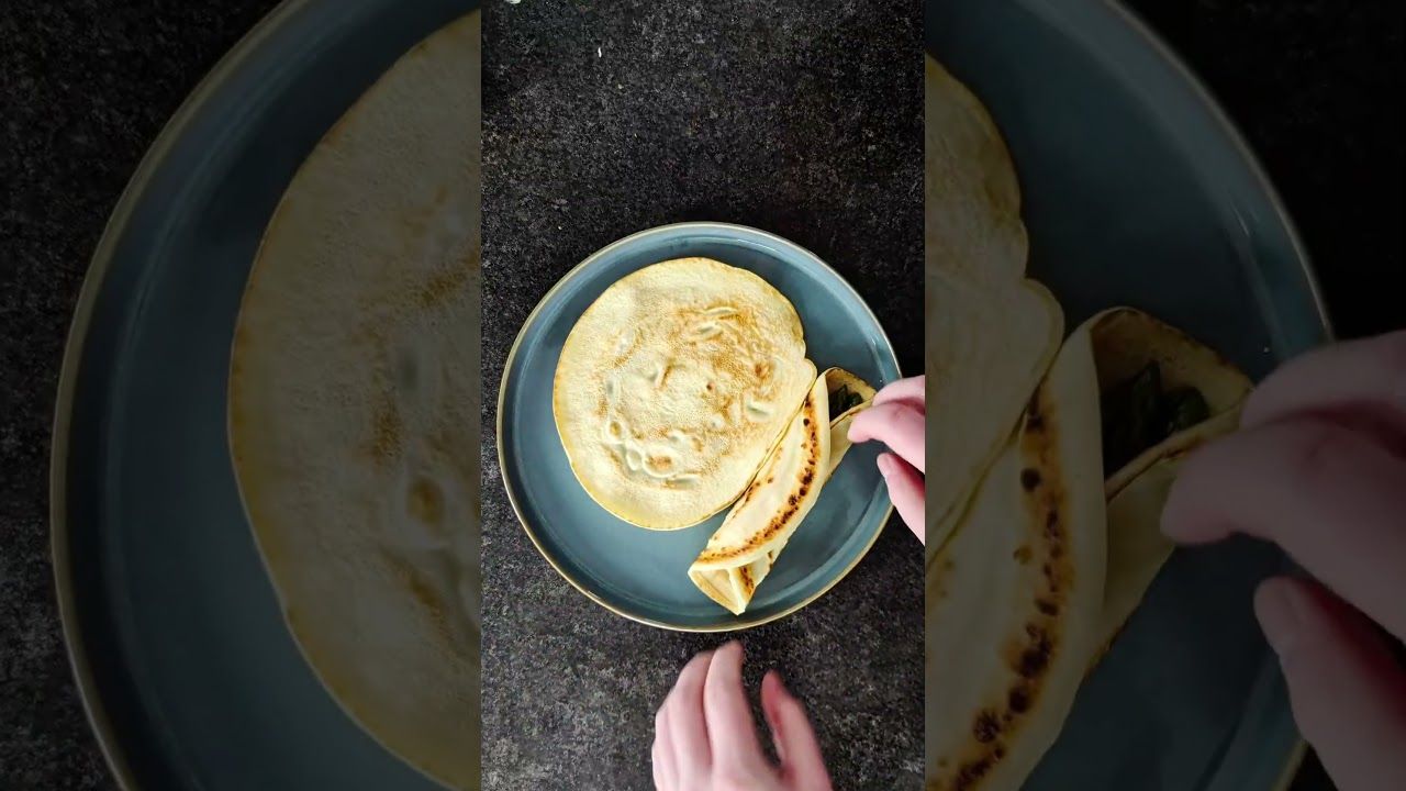 Crêpes aux asperges et jambon nappées de sauce