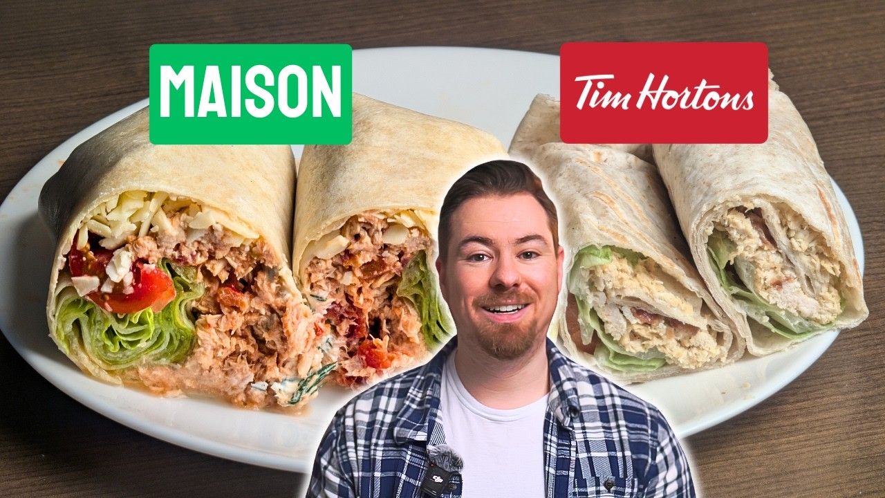 Homemade chicken bacon ranch wrap
